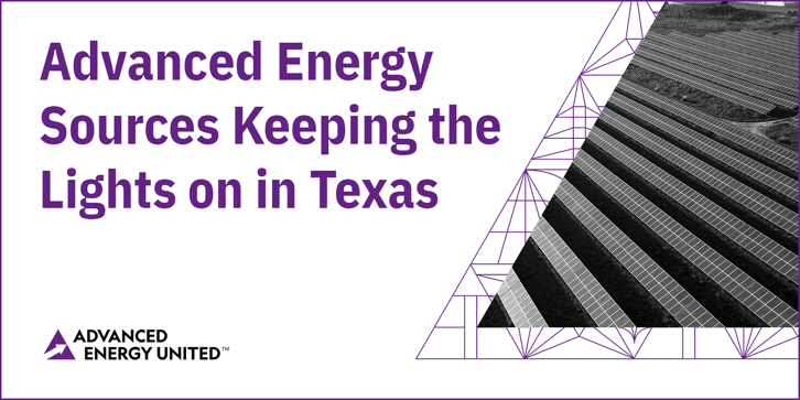 Advanced Energy Sources Keeping the Lights on in Texas