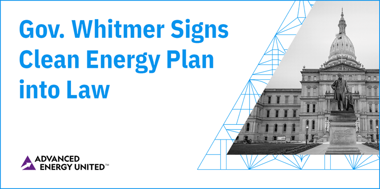 Blog Graphic Gov. Whitmer Codifies Plan for 100% Clean Energy by 2040 (1)