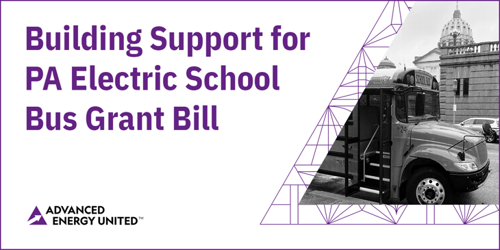 Building Support for PA Electric School Bus Grant Bill