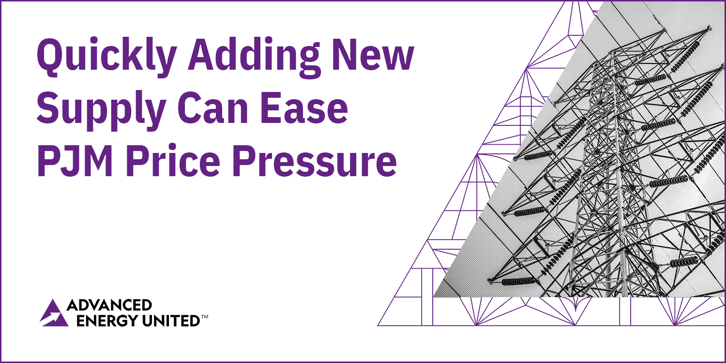 Sustained High Prices in PJM Signal Need to Focus on Reforms that will Get Projects Built Quickly